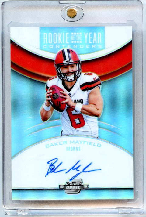 Baker Mayfield 2018 Panini Contenders Optic Rookie Of The Year Contenders Auto #RYA-BM