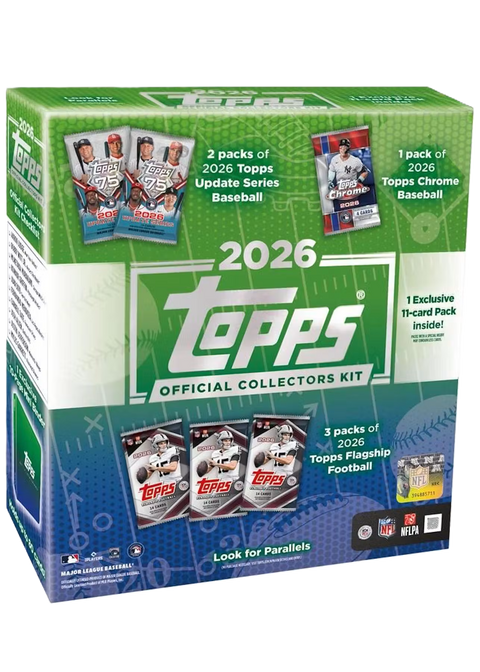 2026 Topps NFL x MLB Official Collector Kit Box