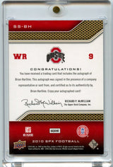 Brian Hartline 2010 SPX Football Super Scripts Auto #SS-BH