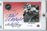 Paul Warfield 2009 Press Pass Authentics Saturday Signatures Auto 11/25 #SS-PW