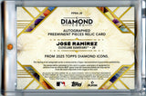 Jose Ramirez 2025 Diamond Icons Preeminent Pieces Relic Patch Auto 5/5 #PPRA-JR