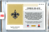 Chris Olave 2022 Panini Encased Rookie Dual Swatch Signatures Patch Auto 25/25 #RSS-CO