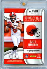 Baker Mayfield 2018 Panini Contenders Optic Rookie Of The Year Contenders Auto #RYA-BM