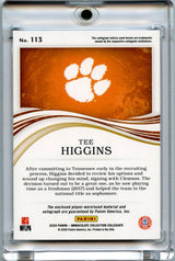 Tee Higgins 2020 Panini Immaculate Collection Collegiate Rookie Patch Auto 99/99 #113