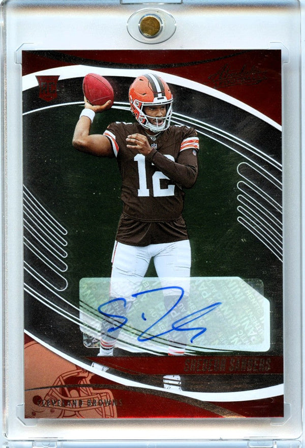 Shedeur Sanders 2025 Panini Absolute Football Rookie Auto #177