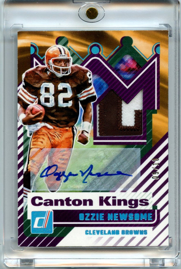 Ozzie Newsome 2025 Donruss Football Canton Kings Patch Auto 9/10 #CK-ONE