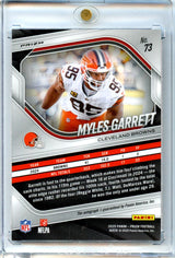 Myles Garrett 2025 Panini Prizm Football Silver Prizm Auto #73