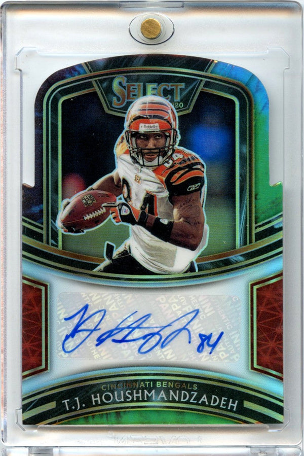 T.J. Houshmandzadeh 2020 Panini Select Die Cut Tie-Dye Auto 7/15 #SI-TJH