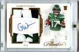 Garrett Wilson 2022 Flawless Football Dual Patch Rookie Auto 4/6 #RDP-GW