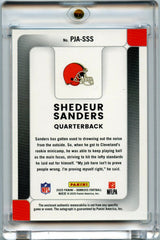 Shedeur Sanders 2025 Donruss Football Rookie Phenoms Rookie Patch Auto 38/49 #PJA-SSS
