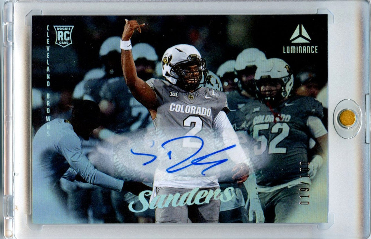 Shedeur Sanders 2025 Luminance Football Rookie Auto 19/100 #176