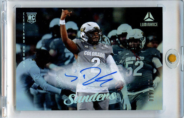 Shedeur Sanders 2025 Luminance Football Rookie Auto 19/100 #176