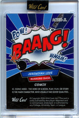 Jeremiyah Love 2026 Wild Card Comix America 250 Blue 1/1 #ACWH-JL