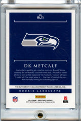 DK Metcalf 2019 Impeccable Football Rookie Landscape Rookie Auto 42/75 #RL-11