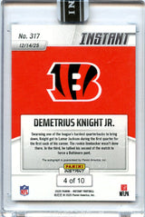 Demetrius Knight Jr 2025 Panini Instant Water Auto 4/10 #317