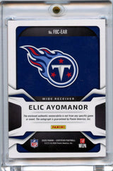Elic Ayomanor 2025 Panini Certified Pink Freshman Fabric Rookie Patch Auto 23/35 #FBC-EAR