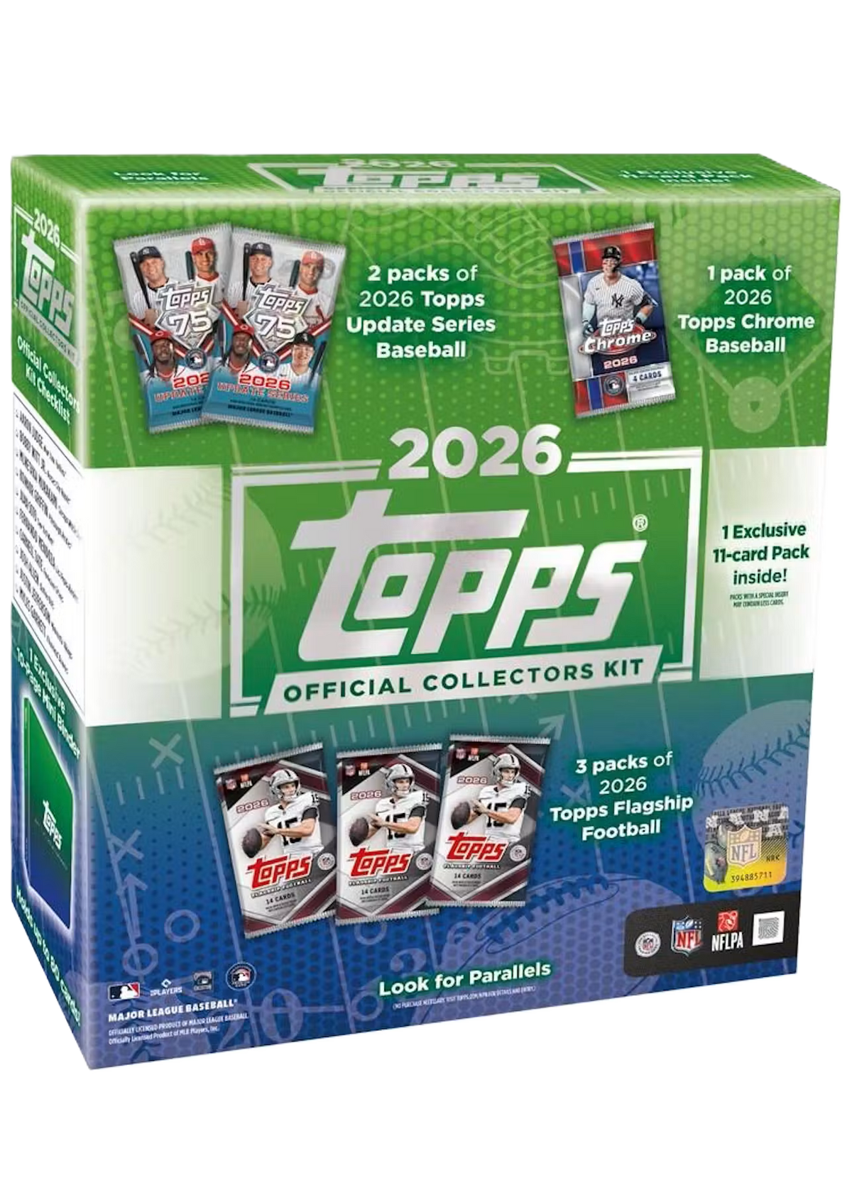 2026 Topps NFL x MLB Official Collector Kit Box