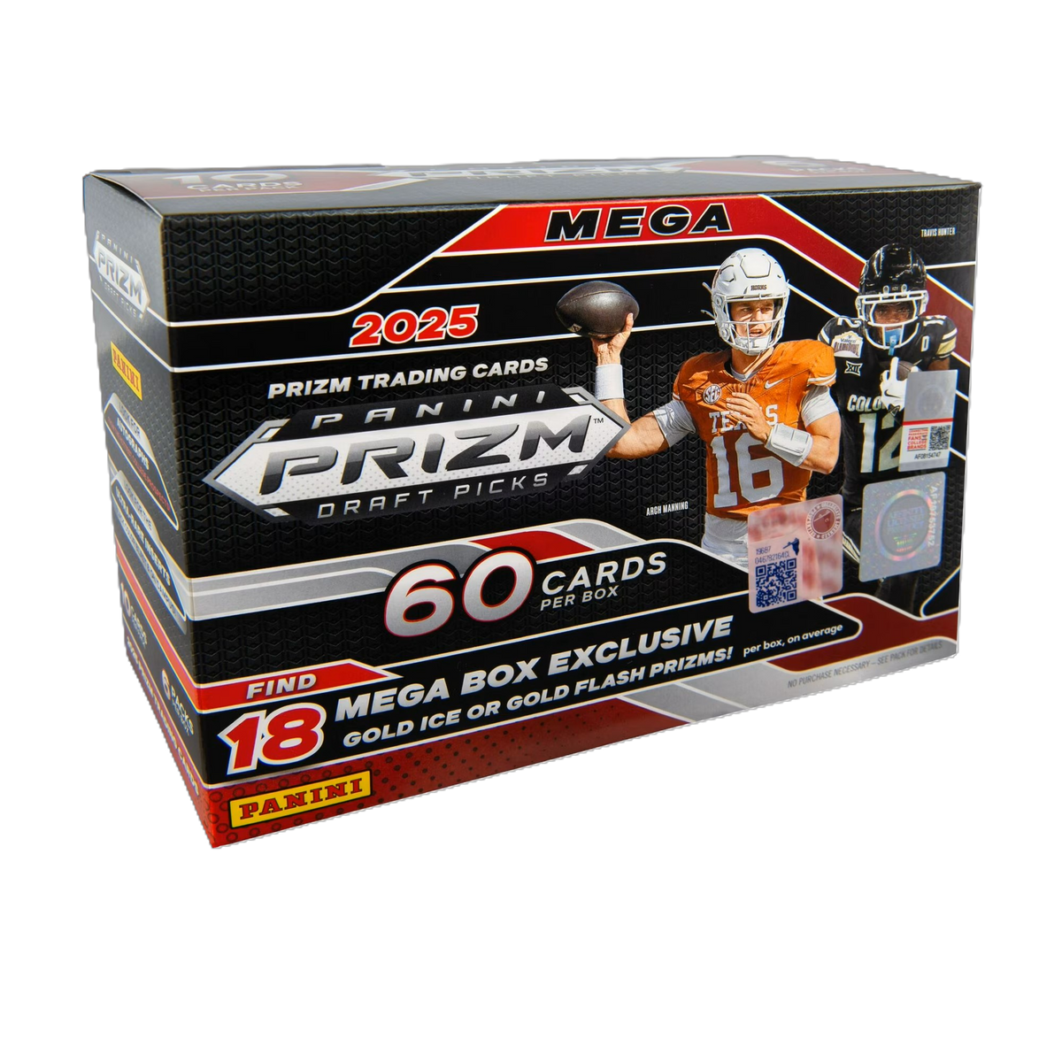 2025 Panini Prizm Draft Picks College Football Mega Box