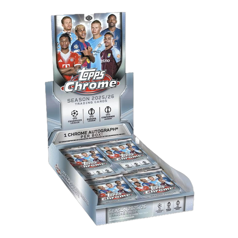 2025/26 Topps Chrome UEFA Club Competitions Soccer Hobby Box