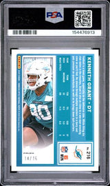 Kenneth Grant 2025 Panini Donruss Optic Footballs 14/16 #216 PSA 10