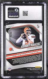 Johnny Manziel Red Power 2025 Prizm Black 48/75 #33 CGC 10