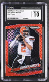 Johnny Manziel Red Power 2025 Prizm Black 48/75 #33 CGC 10